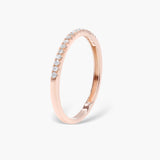 0.18 CT  Round Half Eternity Lab Grown Diamond Wedding Band