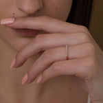 0.18 CT  Round Half Eternity Lab Grown Diamond Wedding Band