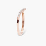 0.14ct Round Swirl Lab Grown Diamond Wedding Band