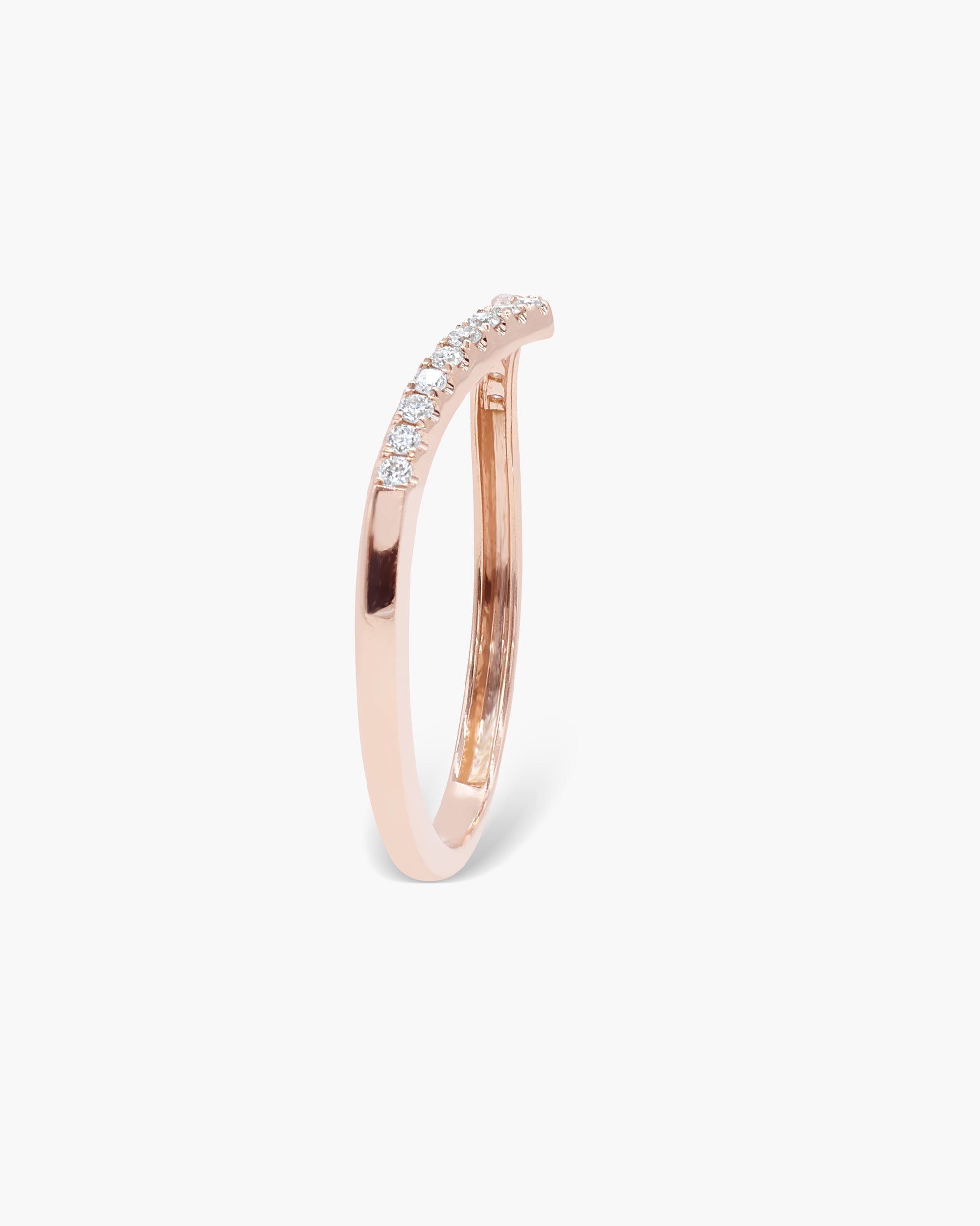 0.14ct Round Swirl Lab Grown Diamond Wedding Band