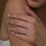 0.14ct Round Swirl Lab Grown Diamond Wedding Band