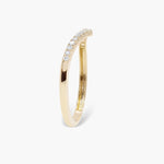 0.14ct Round Swirl Lab Grown Diamond Wedding Band