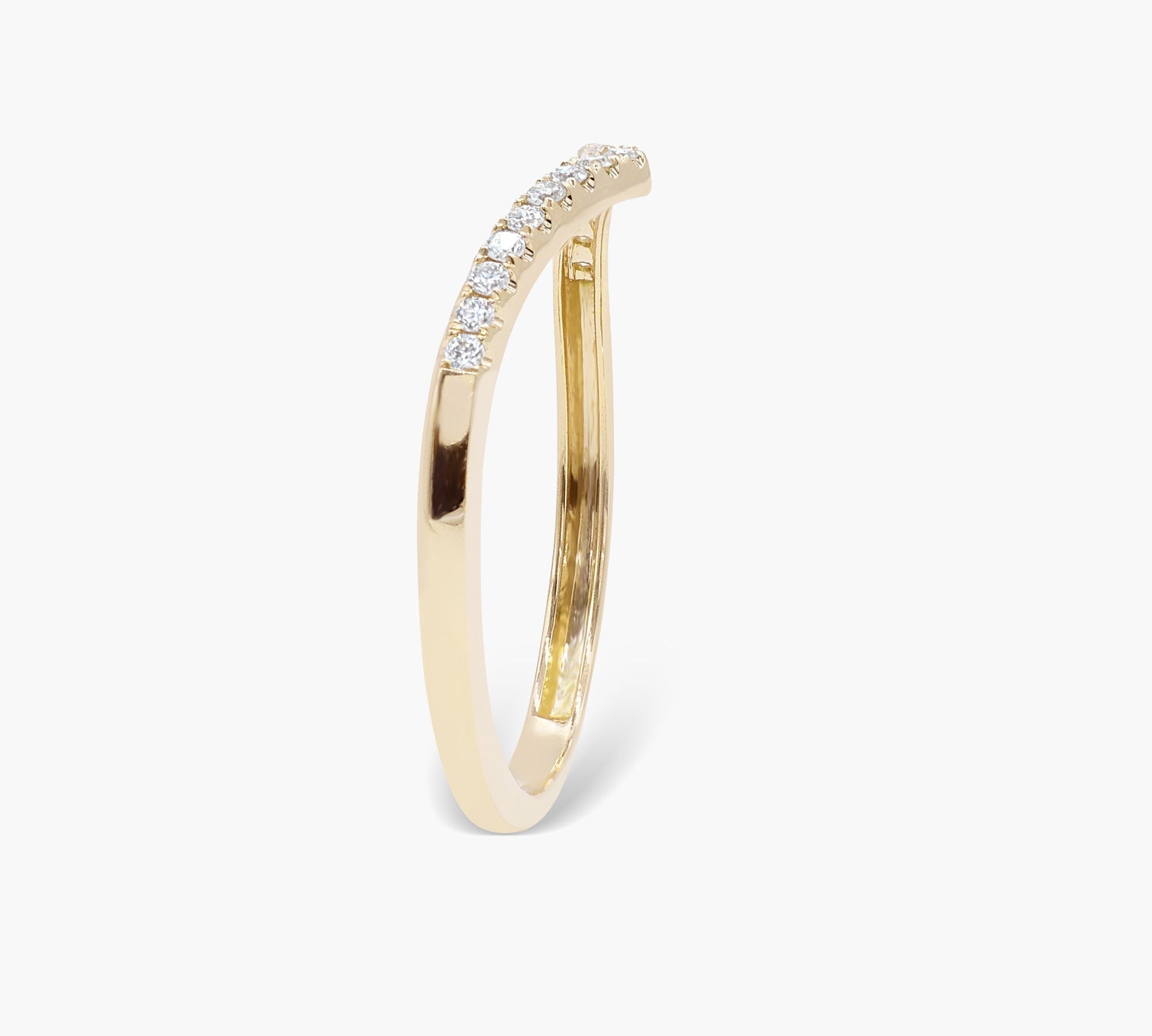 0.14ct Round Swirl Lab Grown Diamond Wedding Band