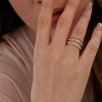 0.23 CT Round Half Eternity Lab Grown Diamond Wedding Band