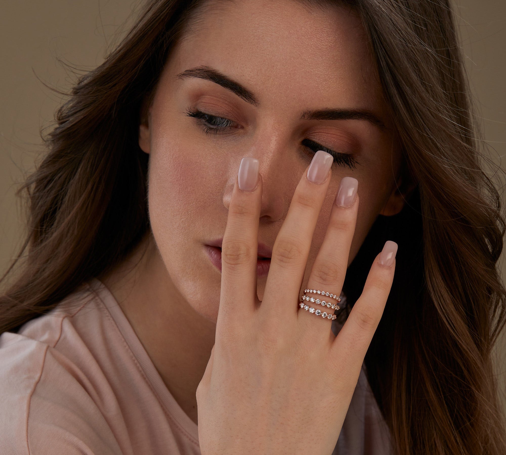 0.23 CT Round Half Eternity Lab Grown Diamond Wedding Band