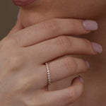 0.4 CT Round Full Eternity Lab Grown Diamond Wedding Band