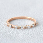 0.2 CT Round Cut Dainty Moissanite Wedding Band 4