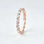 0.4 CT Round And Marquise Alternative Moissanite Wedding Band 10
