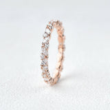 0.4 CT Round And Marquise Alternative Moissanite Wedding Band 10