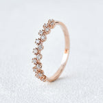 0.2 CT Round Cut Cluster Moissanite Wedding Band 4