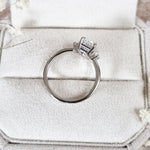 2.29 CT Emerald Three Stone  Lab Grown Diamond Engagement Ring