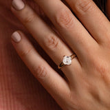 Asscher  Lab Grown Diamond Solitaire Style Engagement Ring