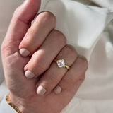 Asscher  Lab Grown Diamond Solitaire Style Engagement Ring