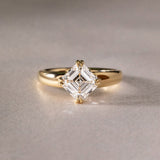 Asscher  Lab Grown Diamond Solitaire Style Engagement Ring