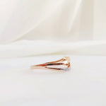 0.03 CT Round Criss Cross Lab Grown Diamond Wedding Band