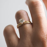 0.1 TCW Round Half Eternity Moissanite Wedding Band