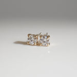 0.05 TCW Round Moissanite Stud Earrings