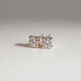 0.05 TCW Round Moissanite Stud Earrings