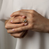 Asscher Lab Grown Diamond Unique Engagement Ring