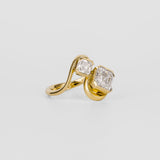 Asscher Lab Grown Diamond Unique Engagement Ring