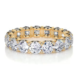 4 CT Round Full Eternity CVD EF/VVS Diamond Wedding Band 11