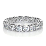 2.4 CT Round Full Etrnity CVD EF/VVS Diamond Wedding Band 1
