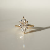 Marquise Solitaire Moissanite Engagement Ring