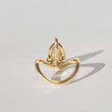 Pear Solitaire Moissanite Engagement Ring