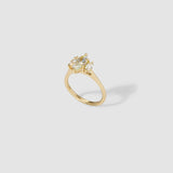 Marquise Three Stone Moissanite Engagement Ring