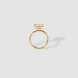 Radiant Solitaire Moissanite Engagement Ring