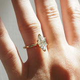 Marquise Solitaire Moissanite Engagement Ring
