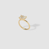 Radiant Solitaire Moissanite Engagement Ring