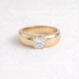 Dua Lipa – Inspired 4 Carat Round Cut Solitaire Lab Grown Diamond Engagement Ring