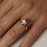 2.09 CT Round Solitaire Lab Grown Diamond Engagement Ring