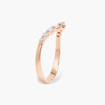 0.26 CT Round Swirl Lab Grown Diamond Wedding Band