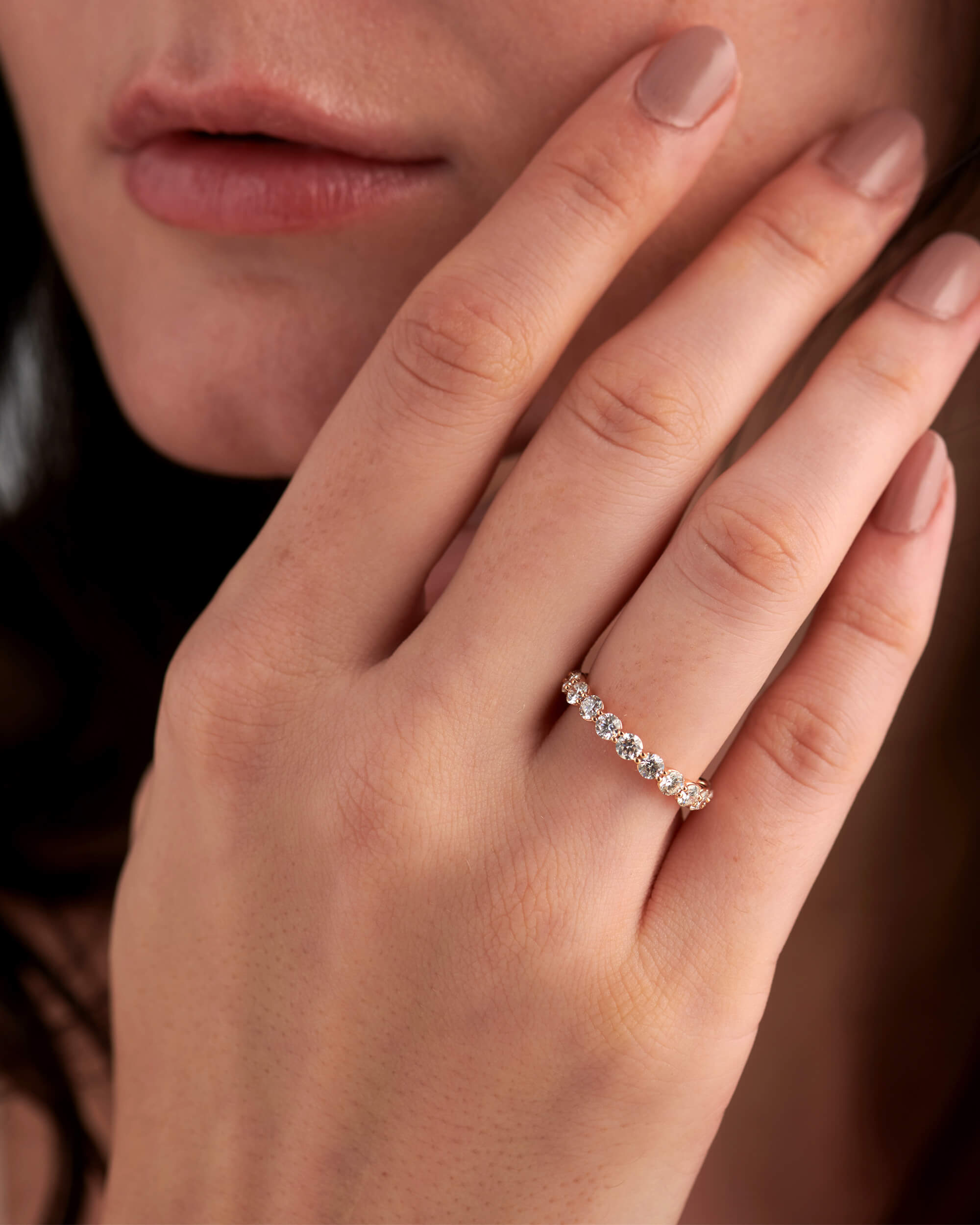 1.83 CT Round Full Eternity Lab Grown Diamond Wedding Band