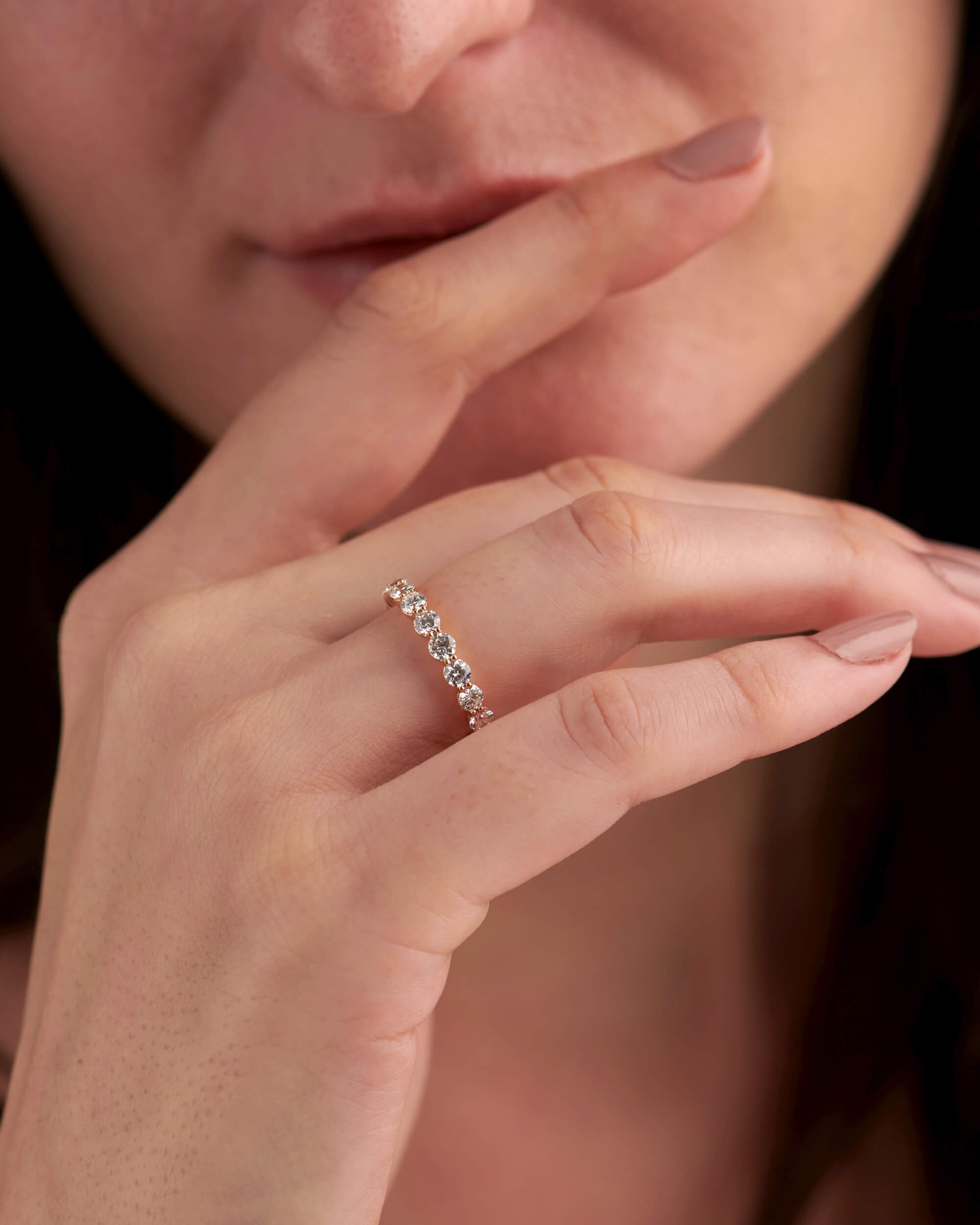 1.83 CT Round Full Eternity Lab Grown Diamond Wedding Band