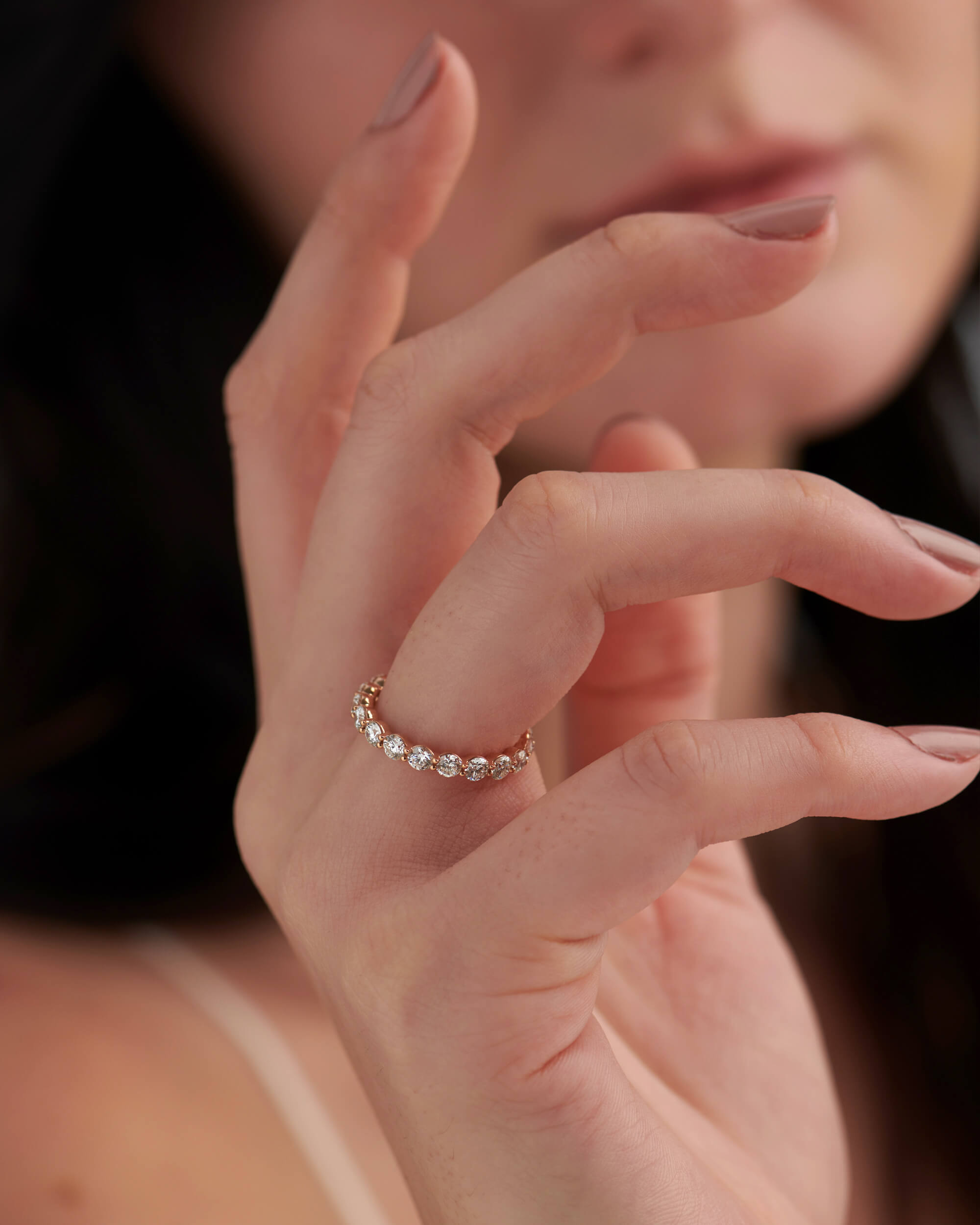 1.83 CT Round Full Eternity Lab Grown Diamond Wedding Band