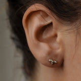 0.30 TCW Marquise Cut Moissanite Stud Earrings