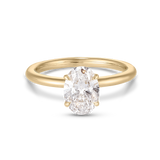 1.76 CT Oval Solitaire Lab Grown Diamond Engagement Ring