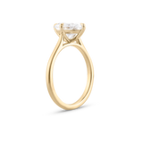 2 CT Compass Set Oval Lab Grown Diamond Engagement Ring