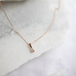 0.3 CT Pear Cut Solitaire Moissanite Necklace