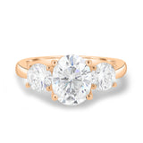 1.68 CT Oval Three Stone Lab Grown Diamond Engagement Ring