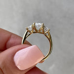 1.68 CT Oval Three Stone Lab Grown Diamond Engagement Ring