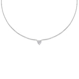 0.7 CT Heart Solitaire Lab Grown Diamond Necklace