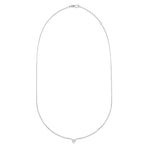 0.7 CT Heart Solitaire Lab Grown Diamond Necklace