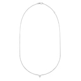 0.7 CT Heart Solitaire Lab Grown Diamond Necklace