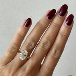 Bezel Emerald Lab Grown Diamond Engagement Ring: 2 CT