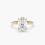 Bezel Emerald Lab Grown Diamond Engagement Ring: 2 CT