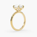 Bezel Emerald Lab Grown Diamond Engagement Ring: 2 CT